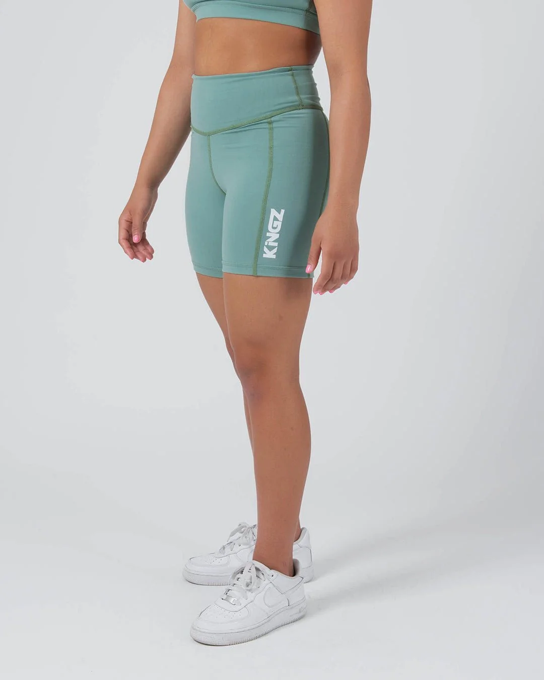 Kore Women's Training Shorts - Green - Image 2